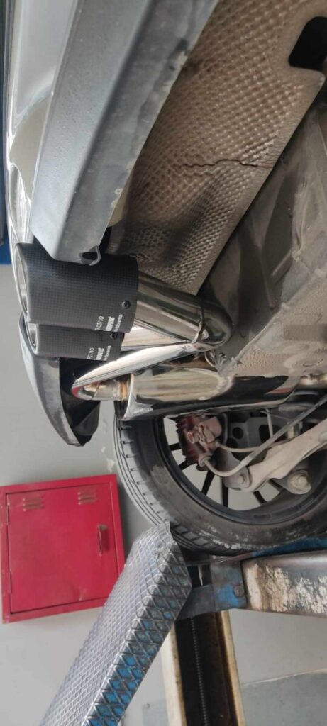 Fiat 500 Abarth από Downpipe και πίσω σε Φ63.5 Με βεμπαν